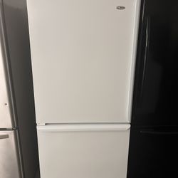 Amana Bottom Freezer White Refrigerator 30” Wide 