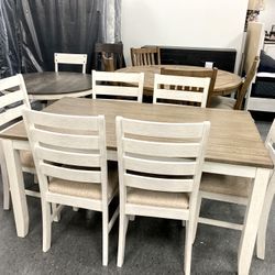 New Table & 6 Chairs — SPECIAL 