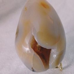 Natural Druzy Agate Crystal Egg from Brazil (c0025)