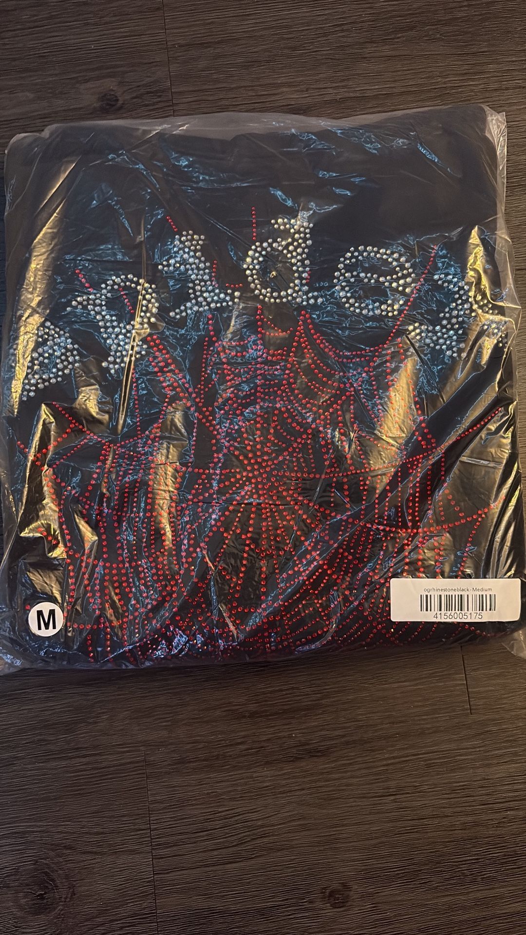 rhinestone spider hoodie