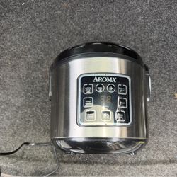 AROMA Digital Rice Cooker, 4-Cup / 8- Cup, with Steamer - ARC-914SBD