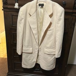 Very elegant women's long dress coat, size L/XL