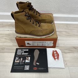 BRUNT Men's Size 11 Marin Unlined Comp Toe WorkBoot Brown Waterproof 6” New