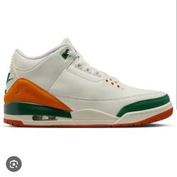 Air Jordan 3 Solefly Miami Hurricane 