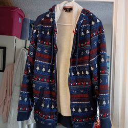 JACKET- ADNA W/ Hoodie Holiday, Fleece Inside