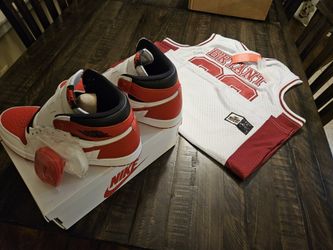 Jordan 1's Size 9 And Kobe Bryant High School State Champ Jersey