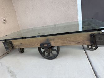 Antique 100 Years Old Line Berry Coffee Table