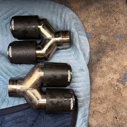 MBRP Carbon Fiber Dual Exhaust Tips 3” In 4” Out