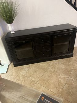 Espresso All Wood credenza