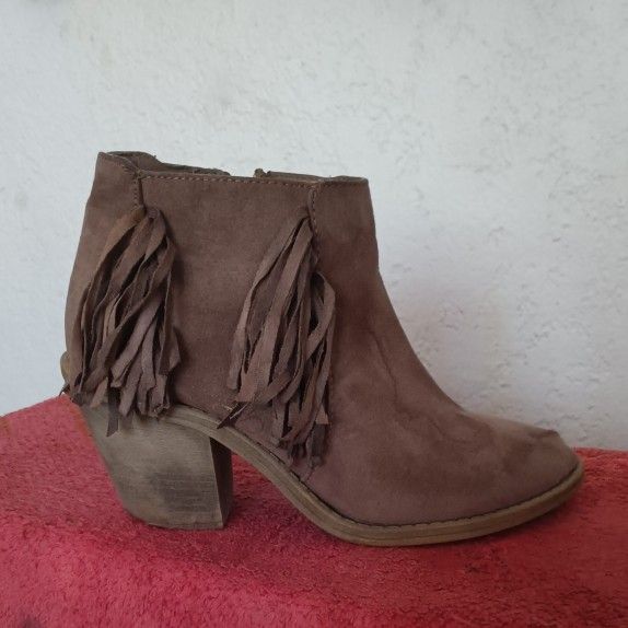 Fringe Ankle Boots