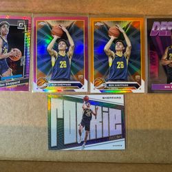 5 Card Rookie Lot Sale. Ben Sheppard Rookie Cards