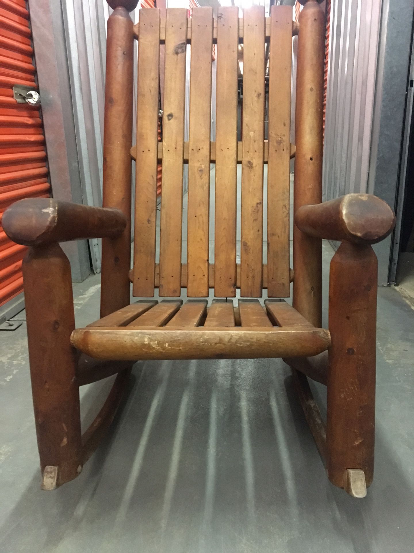Oversized Wooden Rocking Chair