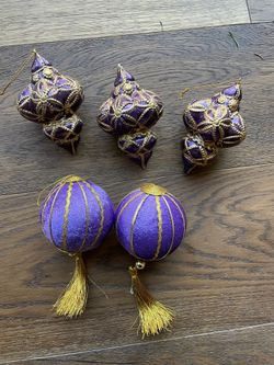 Purple Ornaments, Lot