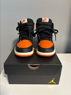 Air Jordan 1 High Black Orange Sneakers