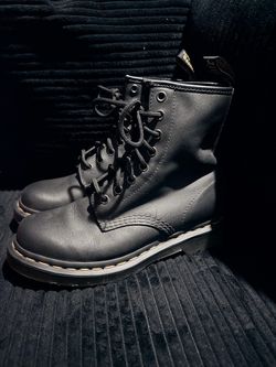Dr. Martens Greasy Leather Lace-Up Boots