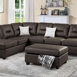 Sectional Sofa + Ottoman