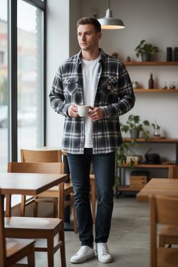 NWT Carhartt Rugged Flex Relaxed Fit Flannel Long-Sleeve Plaid Shirt Blue 3XL