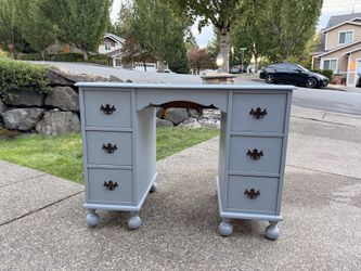 Vintage-Style Painted Writing Desk / Vanity