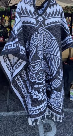 Mexican Ponchos With Hood $45