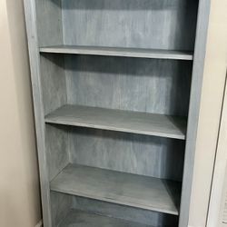 Shabby Chic Coastal Bookcase Book Shelf - Real Wood