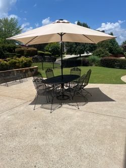Square Table Solar Umbrella