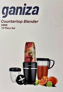 NEW IN BOX - 13pc Personal Blender/Grinder with Extra Large Cups!