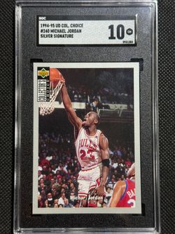 1994-95 UD Collectors Choice #240 Michael Jordan Silver Signature SGC 10 GEM MNT