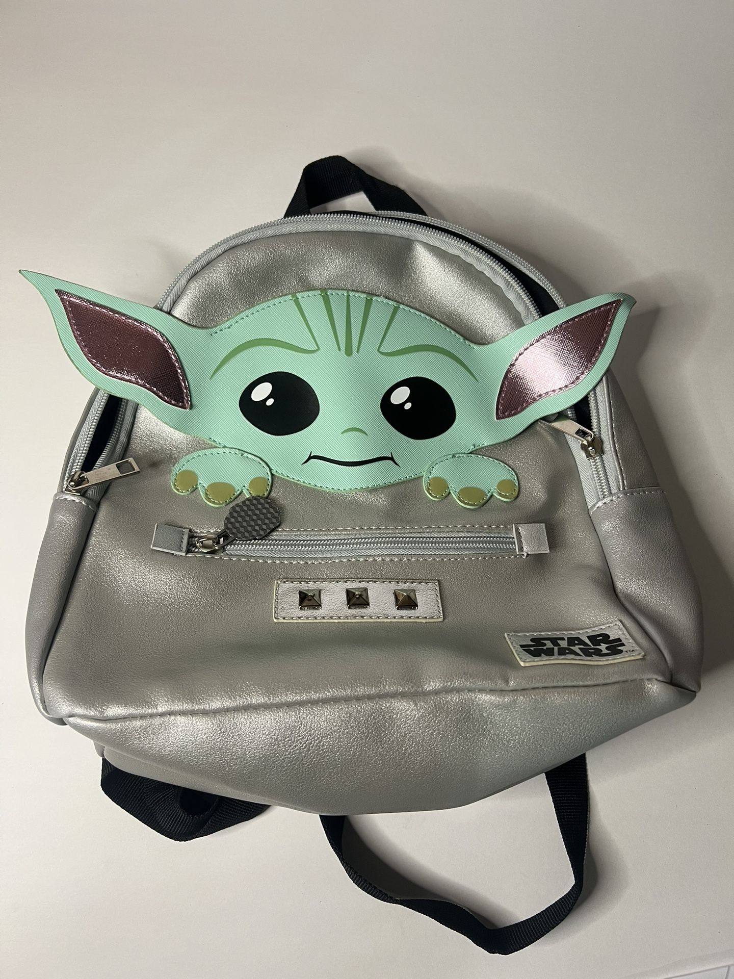Star Wars Disney Bioworld Mandalorian Grogu Child Baby Yoda Mini Backpack Purse
