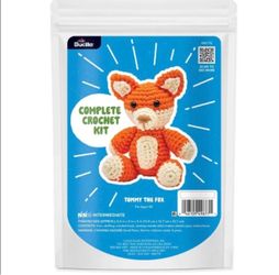Bucilla Amigurumi Complete Crochet Kit 5" Tommy the Fox, Intermediate, Ages 13+