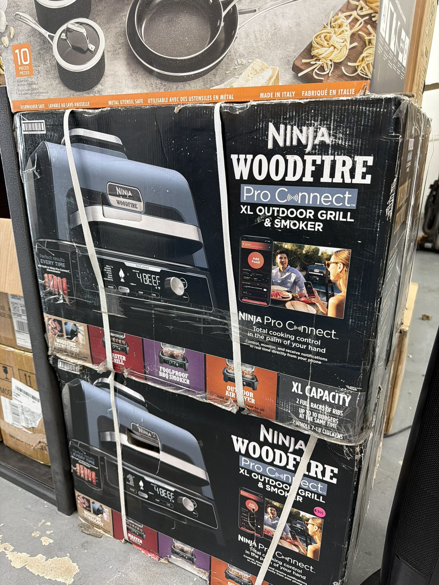 Ninja Wood Fire Pro Connect XL Outdoor Grill And Smoker