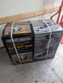 Chicago Electric 14" In Industrial Cut Off Saw New 