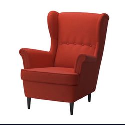 Orange Wingback Chairs - No Longer Available In Stores