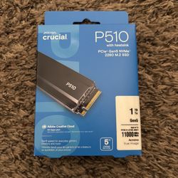 New Crucial P510 1TB Gen5 NVMe SSD with Heatsink. Shoot Me Offer!