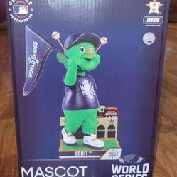 FOCO ORBIT Houston Astros Mascot 2021 Bobblehead World Series AL Pennant Flag Edition $100