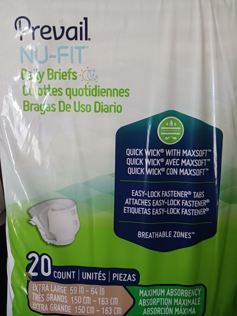 Prevail Nu-fit Daily Briefs 20 In Pack