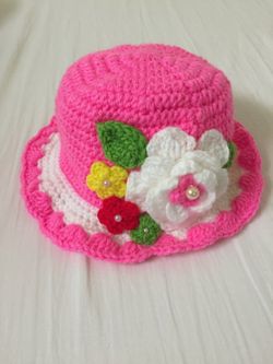 Crochet Hat for girl from 2Y - 3Y