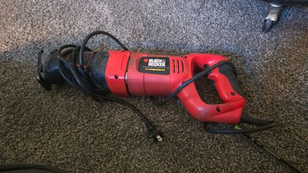 Black & Decker RS500 7.5 Amp Reciprocating Saw - Tested & Working