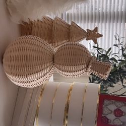 Christmas Decor Wicker Set