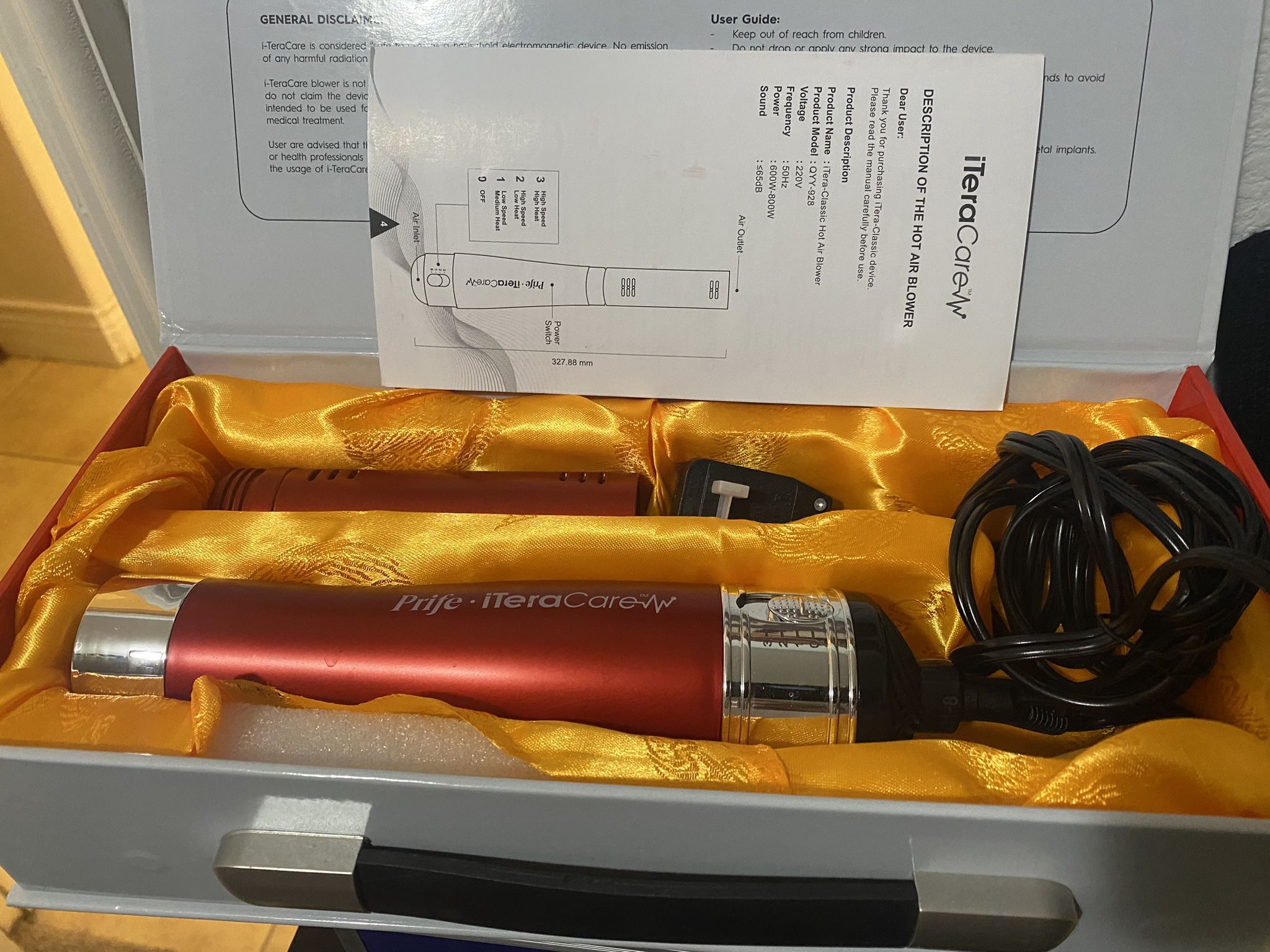 iTeraCare Authentic Classic 2.0 Terahertz Blower