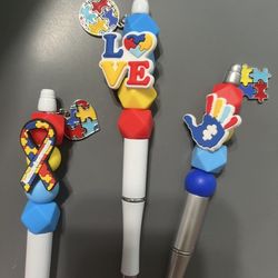 Autism Beaded Pens 