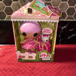 Lalaloopsy Doll Littles  Trinket Sparkles & Pet New