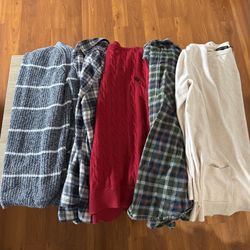5 Size L Winter Shirts , Women’s 