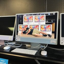 iMac 24” M3 Chip 16GB RAM 512GB SSD 2023 Blue Store Warranty Financing