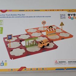 EverPlay 60-Piece Race Car Track Builder Building Blocks Playset.