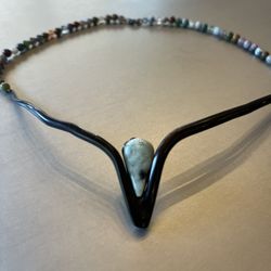 Black Coral Necklace, Artisan-made In Costa Rica
