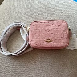 Coach Carey Pink Denim