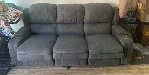 Gray couch bed