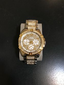 Guess quartz Iced Out watch
