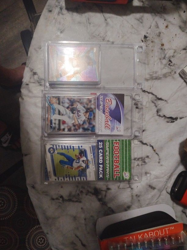 Football And Baseball Cards Brand New 25 Cards Each Pack