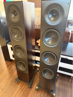 Elac Adante AF-61 Home Theater Tower Speakers In Rosewood Veneer